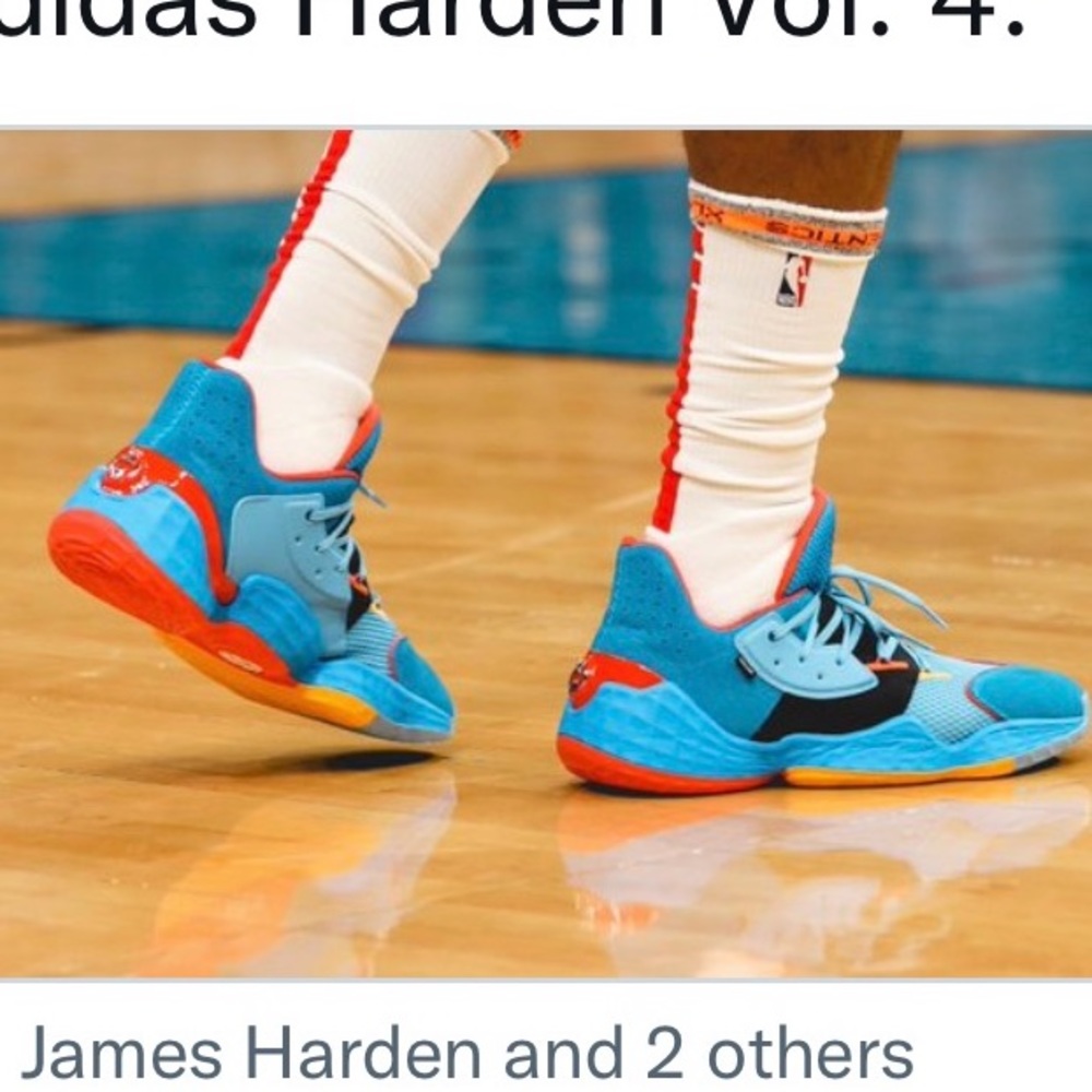 Adidas Oklahoma City Thunder Hardens Su Casa Mi Casa Basketball Shoes Size 14